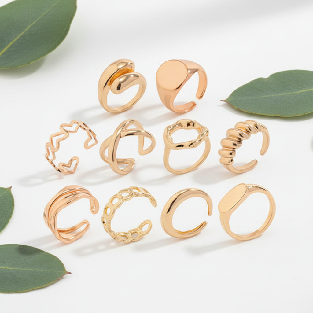 10-piece set with eucalyptus