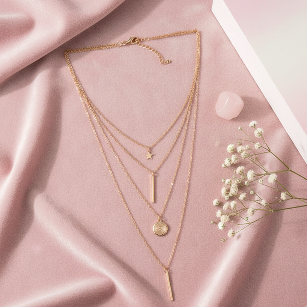 Blush pink velvet flatlay