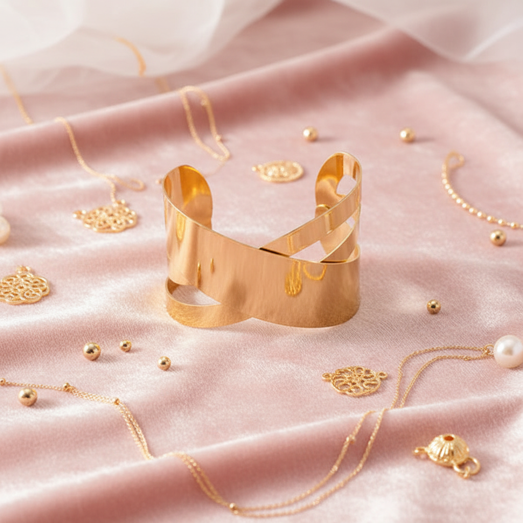 Blush pink velvet flatlay
