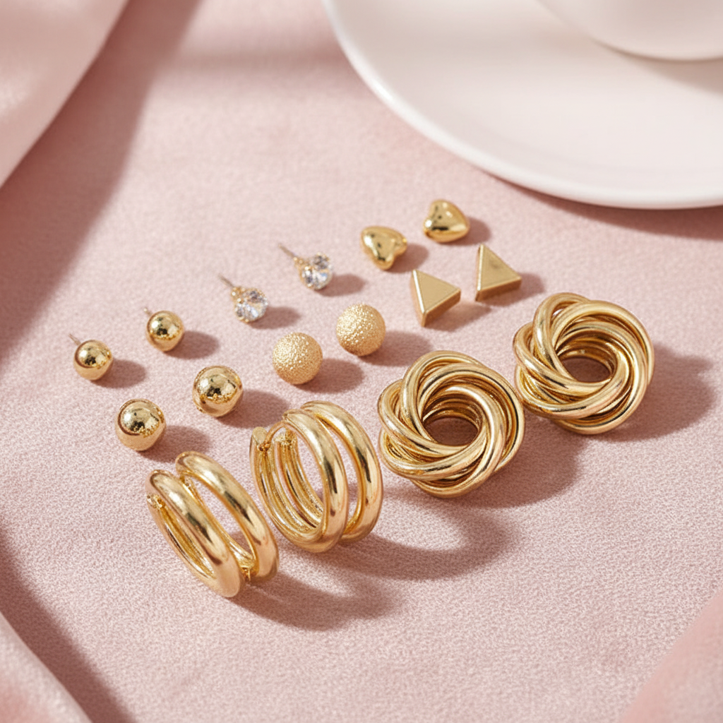 Blush pink velvet flatlay