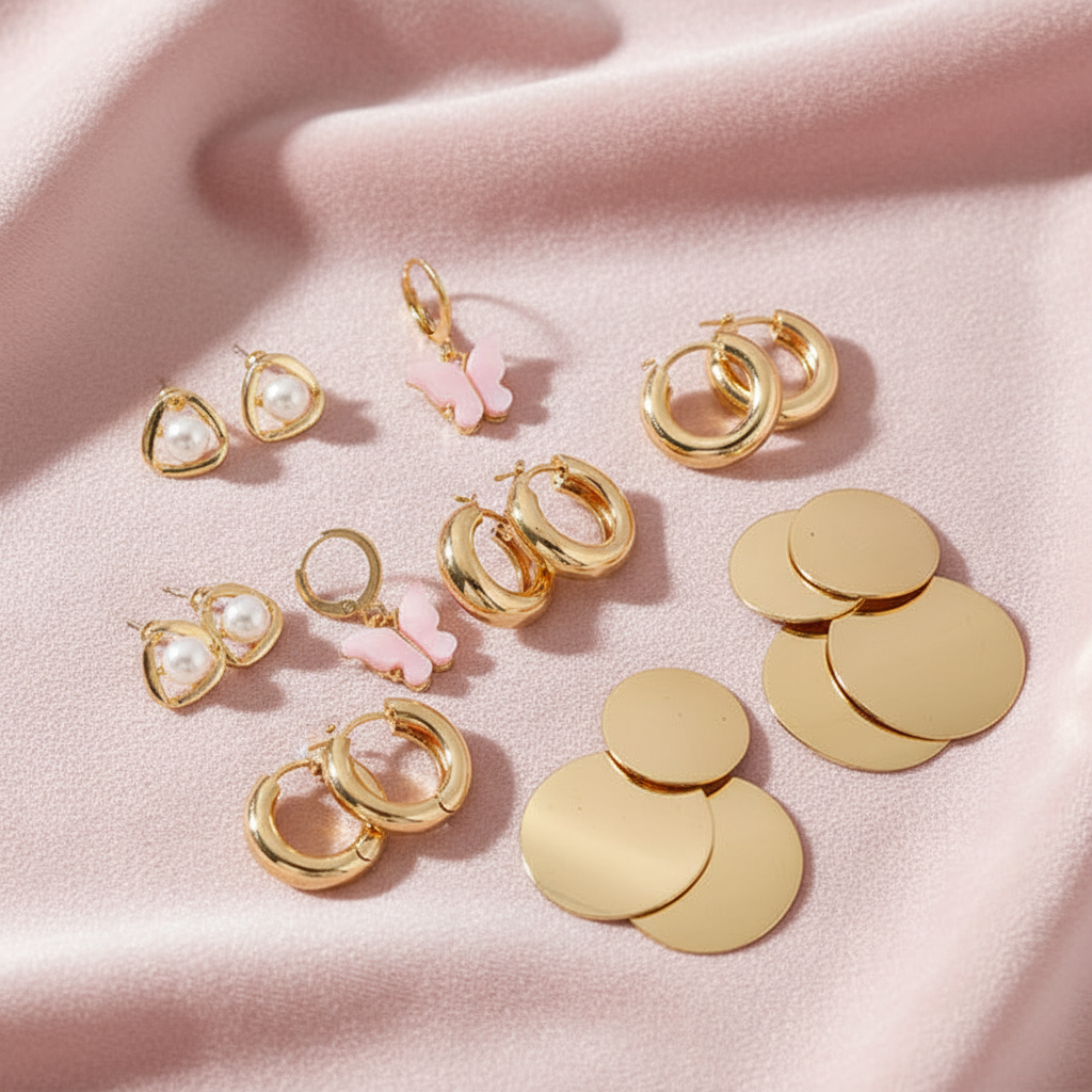 Blush pink velvet flatlay