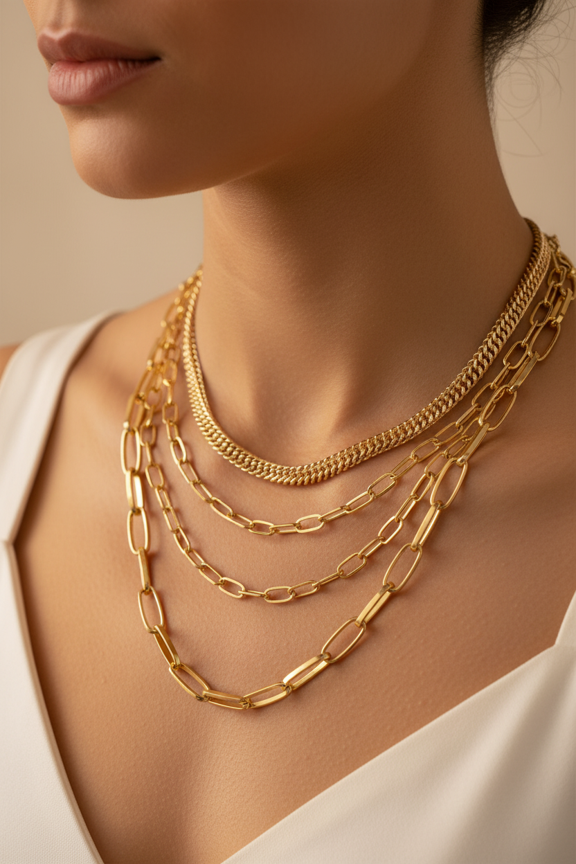 Elegant neckline shot