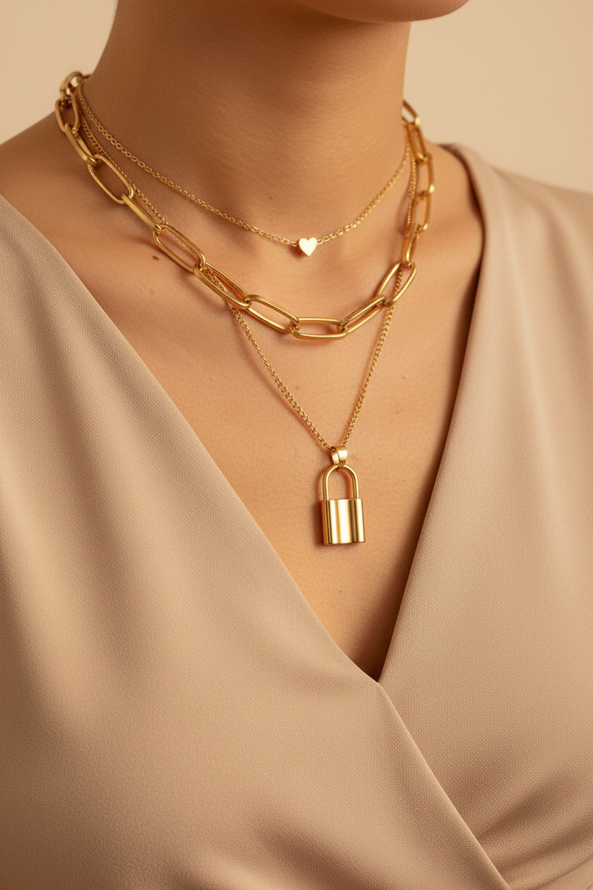 Elegant neckline shot