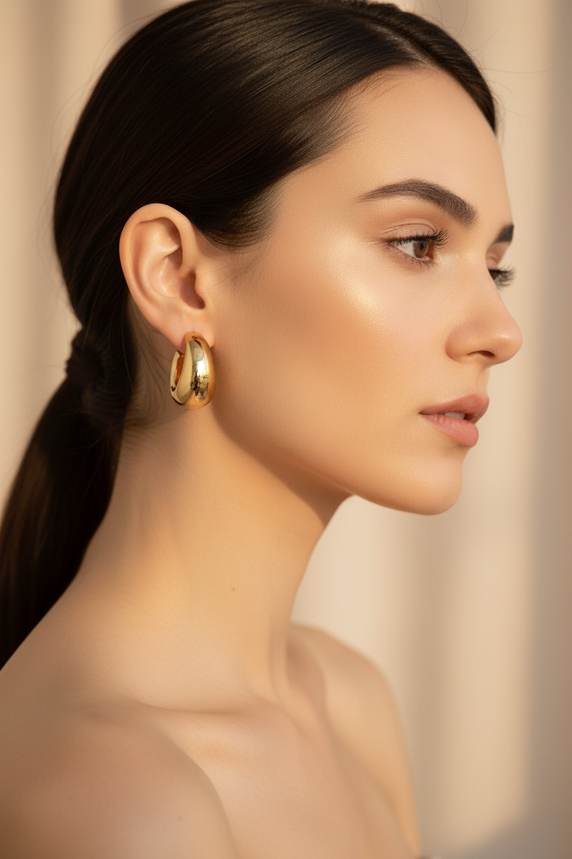 Elegant profile shot