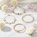 Golden Stack – White Marble