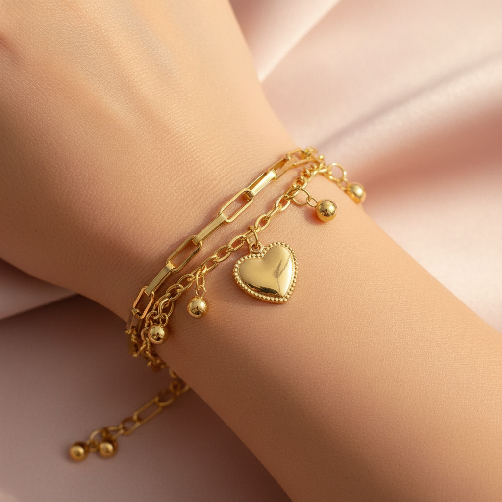 Heart Charm Bracelet – Wrist Blush
