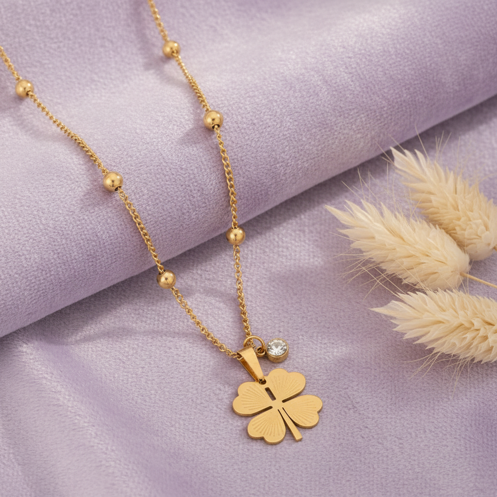 Lucky Bloom Necklace – Lavender Velvet