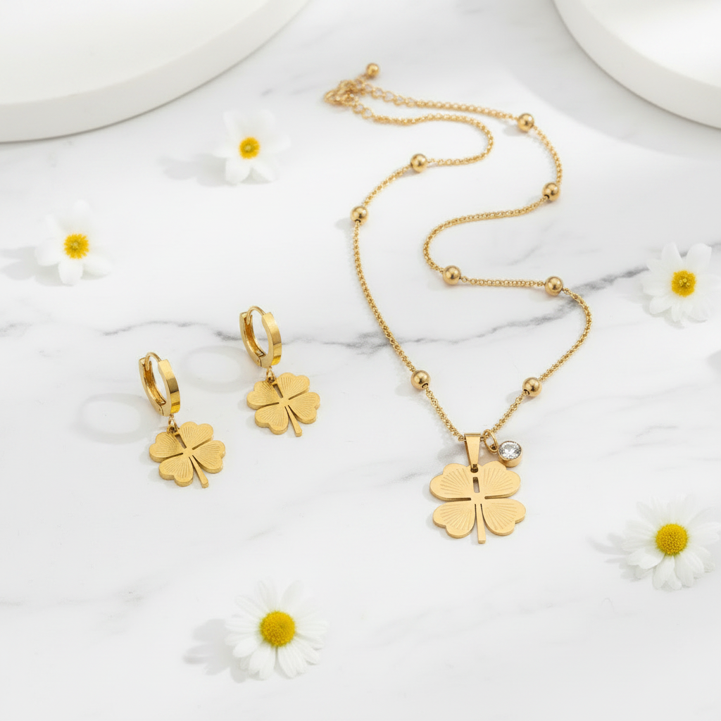 Lucky Duo – White Marble