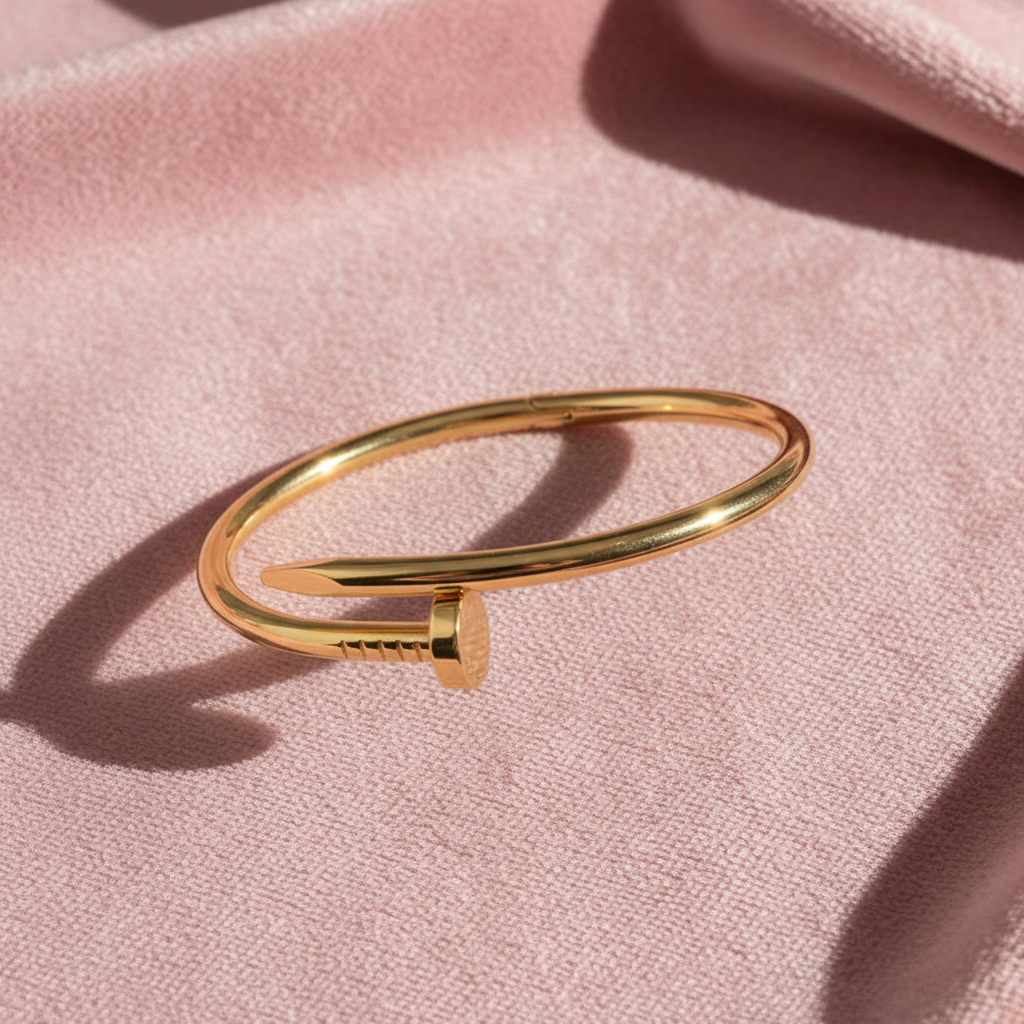 Nail Cuff – Blush Pink Velvet