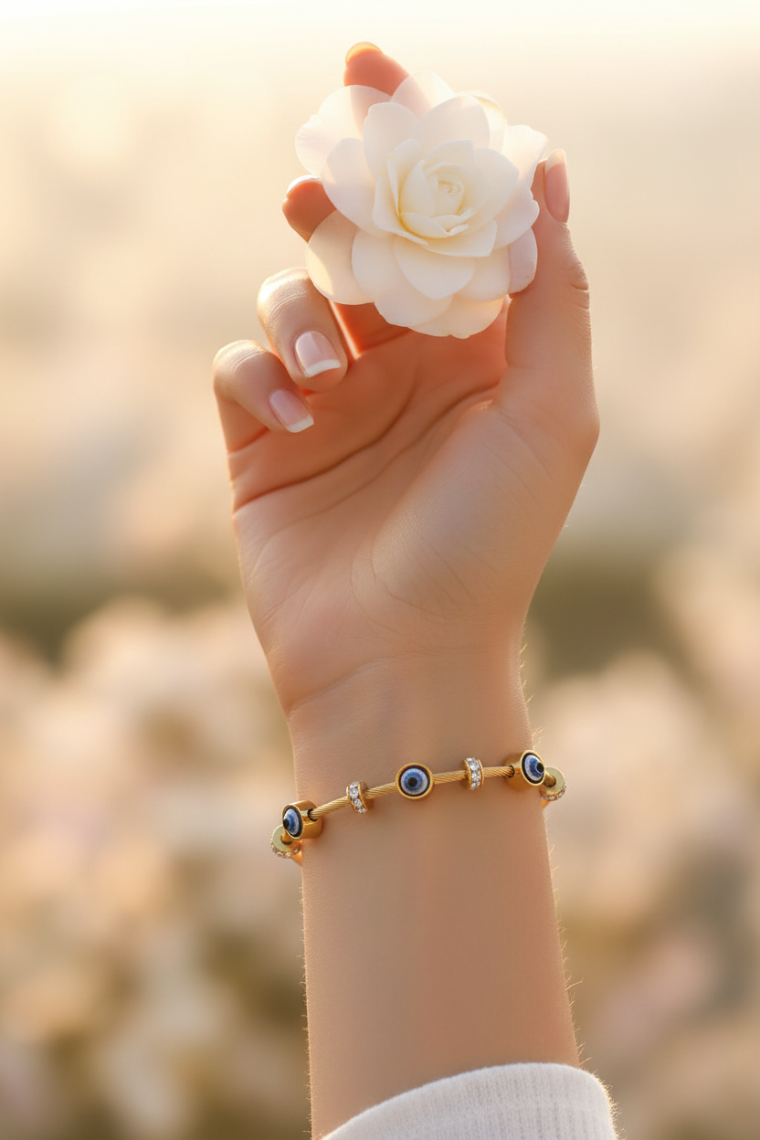Romantic shot with flower