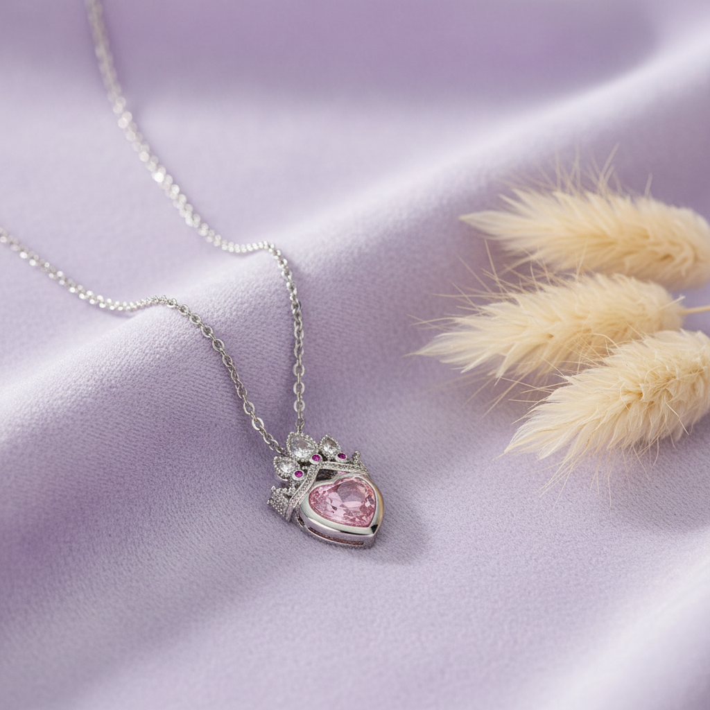 Royal Heart Crown – Lavender Velvet
