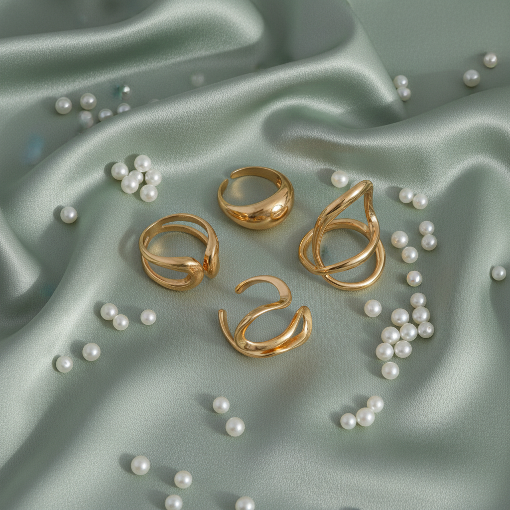 Sage green silk with pearls