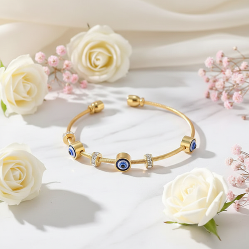 White marble with flowers