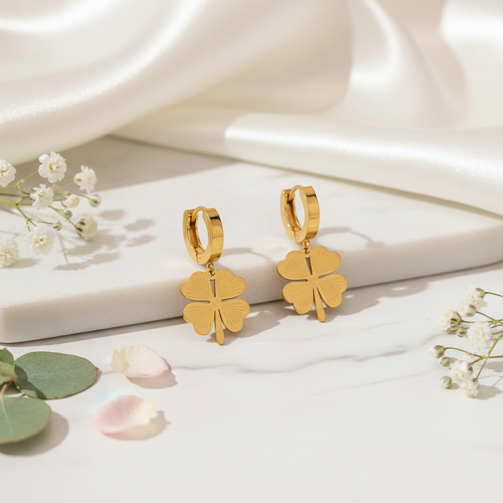 White marble with flowers