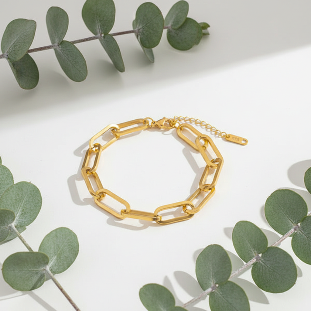 White surface with eucalyptus