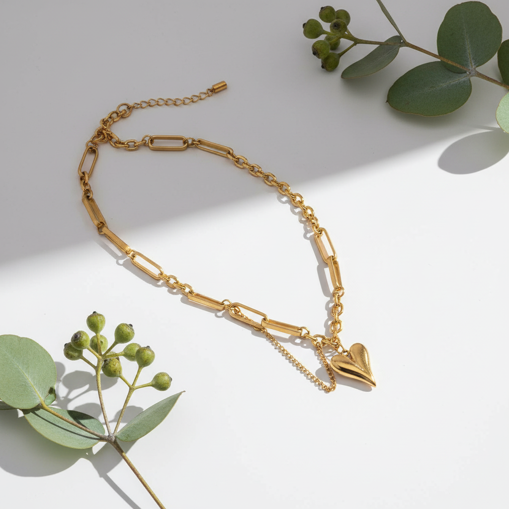 White surface with eucalyptus